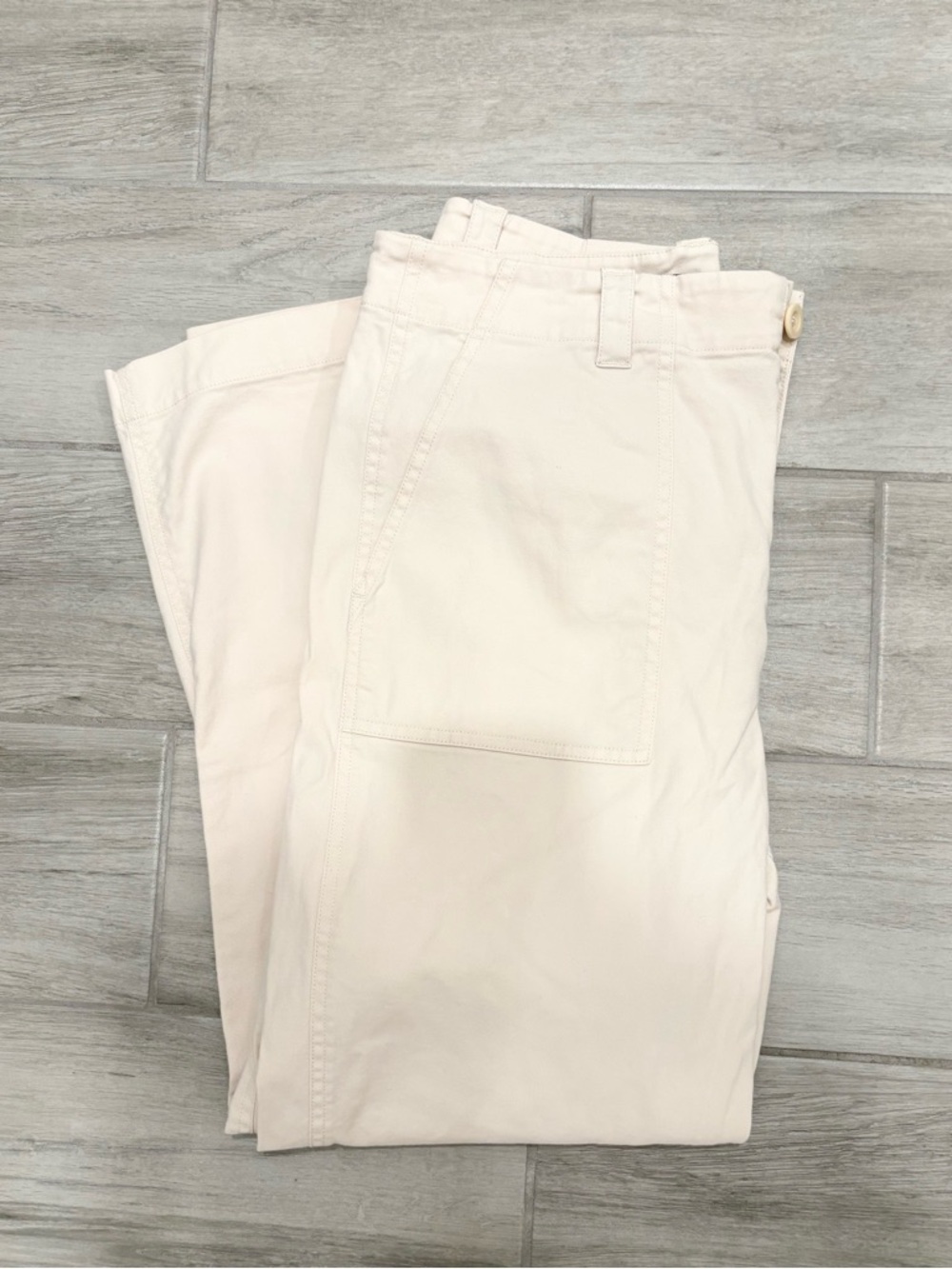 Jenni Kayne Cotton Ranger trouser in Cream size 8 - Picture 2 of 10